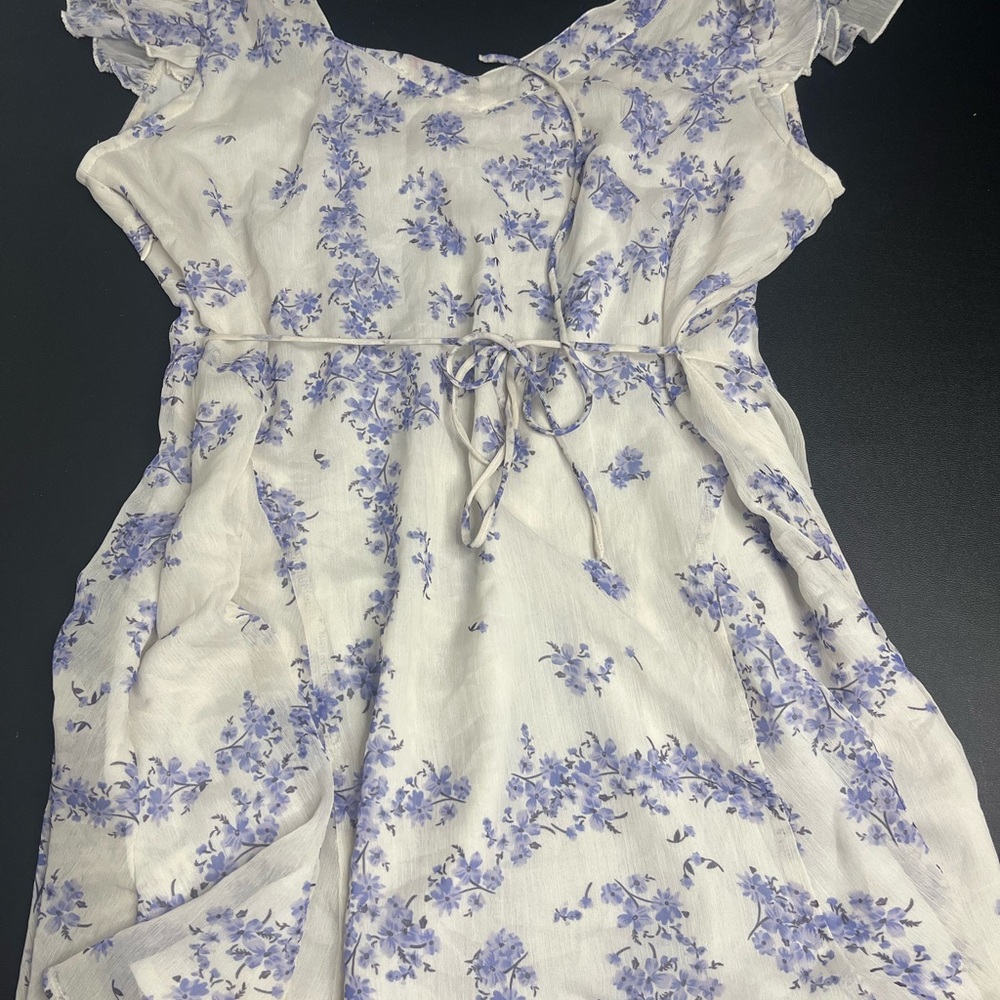 Princess Polly White Cream Ruffled Empire Waist Sundress